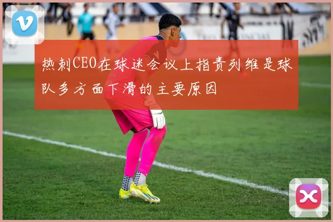 热刺CEO在球迷会议上指责列维是球队多方面下滑的主要原因